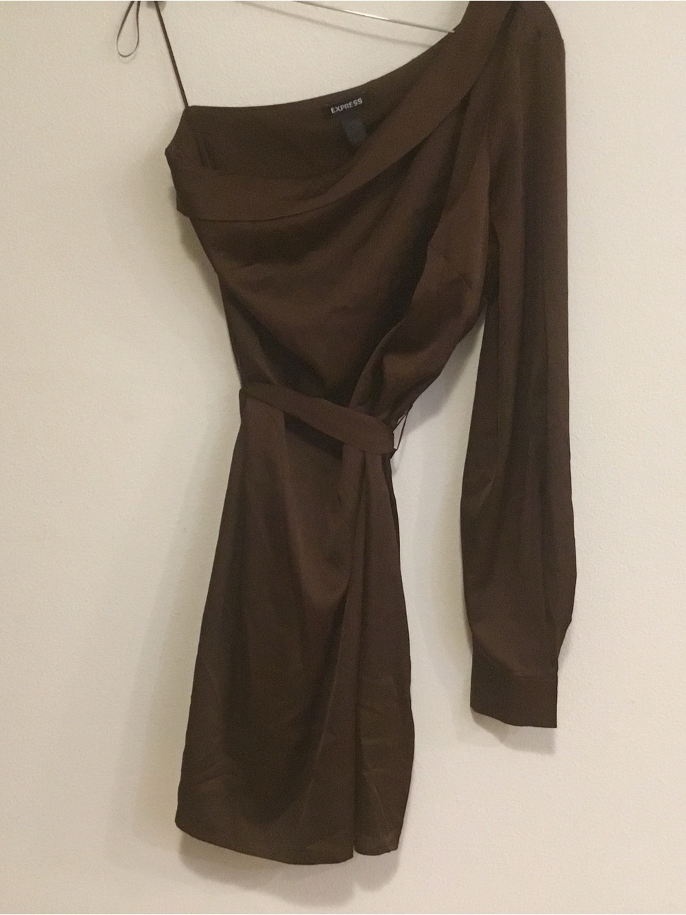 ✨ One-Shoulder Satin Midi Dress | Size Medium | Elegant Evening Wear ✨